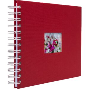 HNFD Album a spirale BULDANA rosso 23x17 cm 40 pagine bianche