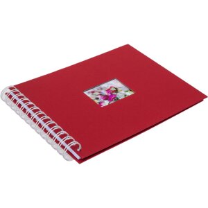 HNFD Album a spirale BULDANA rosso 23x17 cm 40 pagine bianche