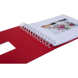 HNFD Album a spirale BULDANA rosso 23x17 cm 40 pagine bianche