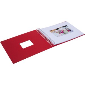 HNFD Album a spirale BULDANA rosso 23x17 cm 40 pagine bianche
