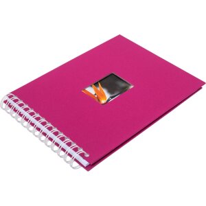 HNFD album a spirale BULDANA amarena 23x17 cm 40 pagine bianche