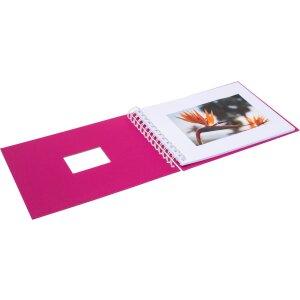 HNFD album a spirale BULDANA amarena 23x17 cm 40 pagine bianche