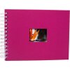 HNFD album a spirale BULDANA amarena 23x17 cm 40 pagine bianche