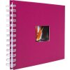 HNFD album a spirale BULDANA amarena 23x17 cm 40 pagine bianche