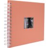 HNFD album a spirale BULDANA corallo 23x17 cm 40 pagine bianche