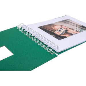 HNFD Album a spirale BULDANA abete verde 23x17 cm 40 pagine bianche