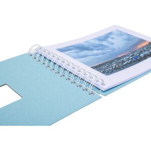 HNFD Album a spirale BULDANA aqua 23x17 cm 40 pagine bianche