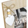 ZEP Portafoto in legno Luisa 10x15 cm a forma di croce marrone