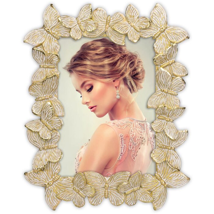 ZEP Cornice per ritratto Hirson oro 13x18 cm Farfalle