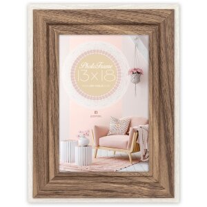 ZEP Cornice in legno Termoli marrone 30x40 cm