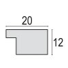 ZEP Cornice di legno Xian naturale 20x25 cm