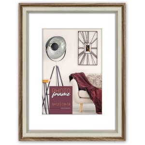 Cornice ZEP Palmi marrone 50x70 cm con Passepartout 40x60 cm