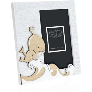 ZEP Baby Portrait Frame Willy 10x15 cm Cornice in legno Balene