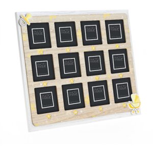 Galleria fotografica in legno ZEP Antonio 12 foto 6x6 cm (33x28 cm)