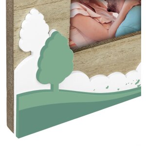 ZEP Cornice per ritratto in legno Sheila 10x15 cm Cornice per bicicletta verde