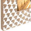 ZEP Portafoto in legno Lorena 13x18 cm marrone-bianco cuori