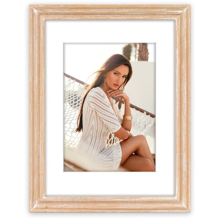 ZEP Portafoto in legno Fenis naturale 18x24 cm con passe-partout 13x18 cm
