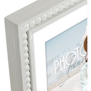 Cornice in legno ZEP Coira bianco 18x24 cm con Passepartout 13x18 cm