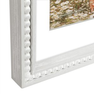 Cornice in legno ZEP Coira bianco 18x24 cm con Passepartout 13x18 cm