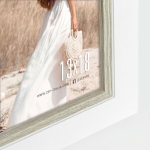 ZEP Cornice in legno Sion 20x25 cm bianco