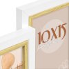 ZEP Cornice in legno Ayas bianco 4 foto 10x15 cm (32x32 cm)