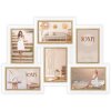 ZEP Cornice da galleria in legno Ayas bianco 6 foto 10x15 cm (45,5x32 cm)