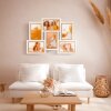 ZEP Cornice da galleria in legno Ayas bianco 6 foto 10x15 cm (45,5x32 cm)
