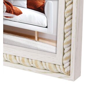 ZEP Cornice in legno Lecce bianco 15x20 cm