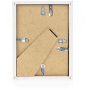 Cornice in legno ZEP Malmo bianco 40x60 cm con Passepartout 30x45 cm