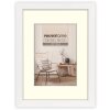 Cornice in legno ZEP Malmo bianco 50x70 cm con Passepartout 40x60 cm