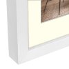 Cornice in legno ZEP Malmo bianco 50x70 cm con Passepartout 40x60 cm