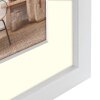Cornice in legno ZEP Malmo bianco 50x70 cm con Passepartout 40x60 cm