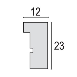 Cornice in legno ZEP Malmo nero 13x18 cm con Passepartout 9x13 cm