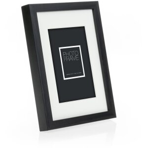 Cornice in legno ZEP Malmo nero 13x18 cm con Passepartout 9x13 cm