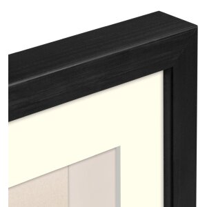 ZEP Cornice in legno Malmo nero 40x60 cm con Passepartout 30x45 cm