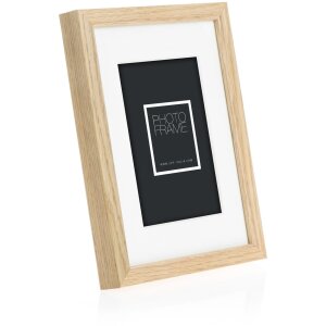 Cornice in legno ZEP Malmo naturale 13x18 cm con Passepartout 9x13 cm