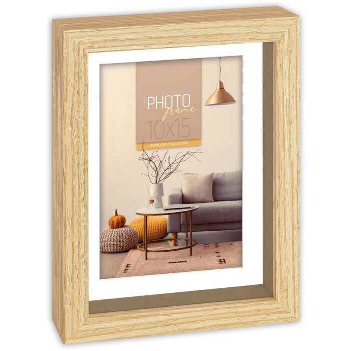 ZEP Cornice per oggetti Sorrento 10x15 naturale (14,5x20x3,5 cm)