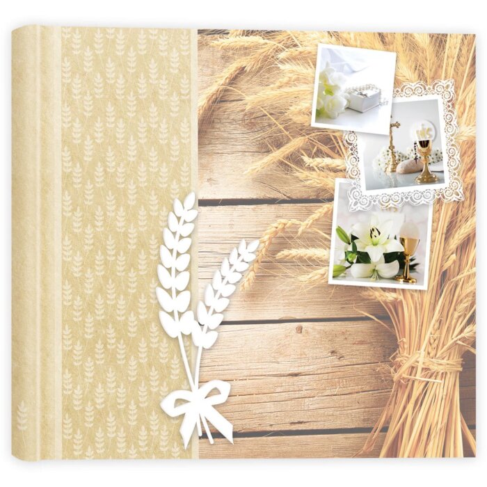 ZEP Album fotografico per comunione Orecchie 24x24 cm 24 pagine bianche