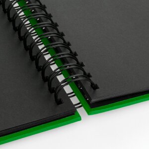 Album a spirale ZEP Verde nebbioso 21x16 cm 50 pagine nere