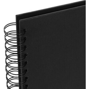 Album a spirale ZEP nero nebbioso 25x25 cm 50 pagine nere