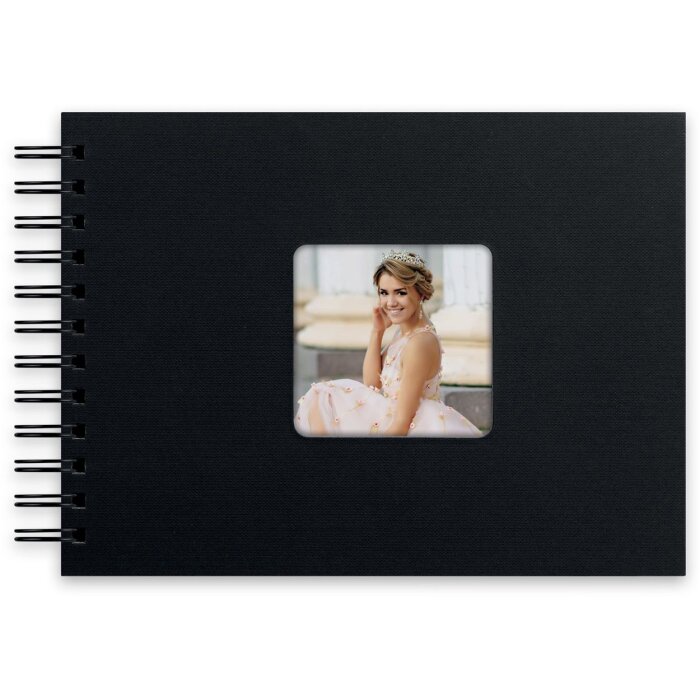 Album a spirale ZEP nero nebbioso 21x16 cm 50 pagine nere
