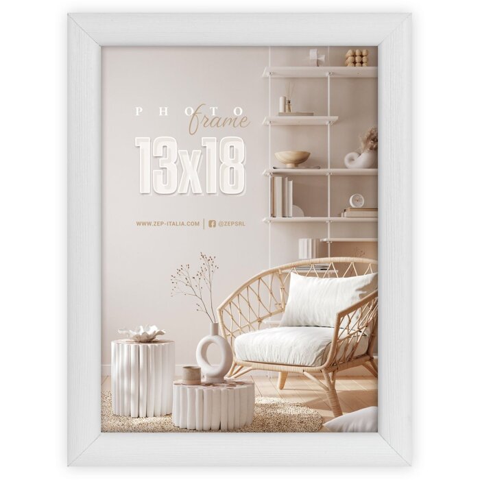 Telaio in legno ZEP Action M19 bianco WH 30x45 cm