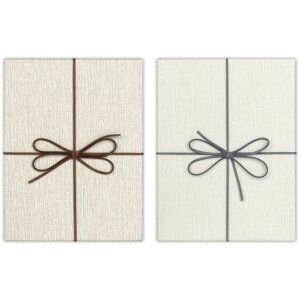 Scatola regalo ZEP marrone/grigio 6 misure 34x34x4,5 cm...