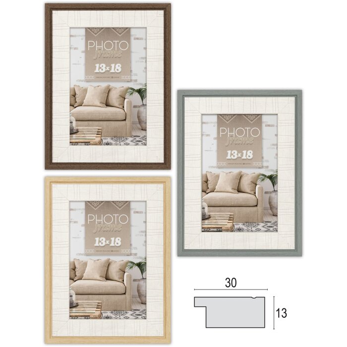 Cornice per quadri ZEP Polysterol Ischia da 10x15 cm a 20x30 cm