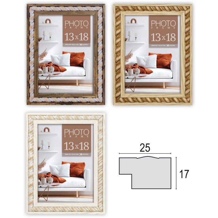 ZEP Cornice in legno Lecce da 10x15 cm a 20x30 cm