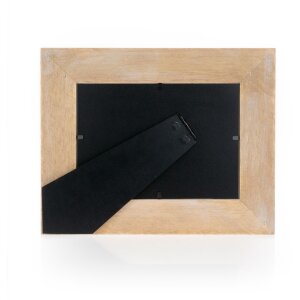 ZEP Portafoto in legno Lorena 10x15 cm e 13x18 cm cuori marrone-bianco