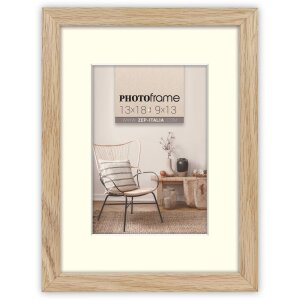 Cornice in legno ZEP Malmo da 13x18 cm a 50x70 cm con passe-partout
