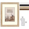 Cornice in legno ZEP Malmo da 13x18 cm a 50x70 cm con passe-partout