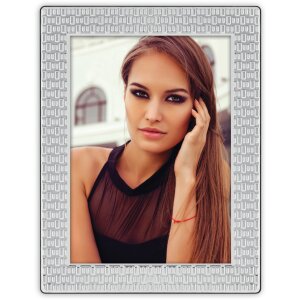 ZEP Cornice in metallo 22S35 argento lucido da 10x15 cm a...