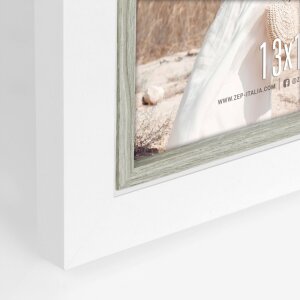 Telaio in legno ZEP Sion bianco da 10x15 cm a 30x45 cm